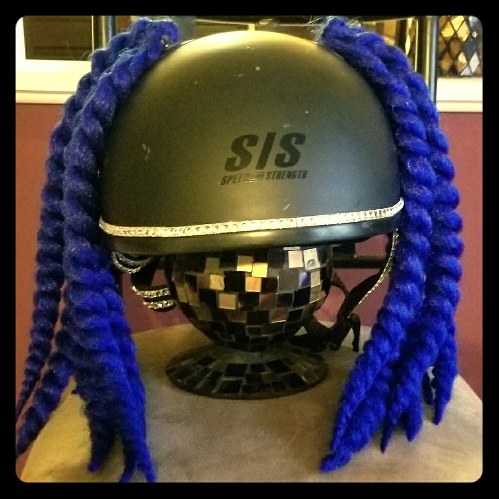 Blue Hair for motorcycle